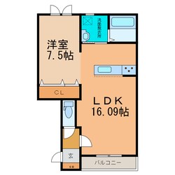 プリマ上士幌C棟の物件間取画像